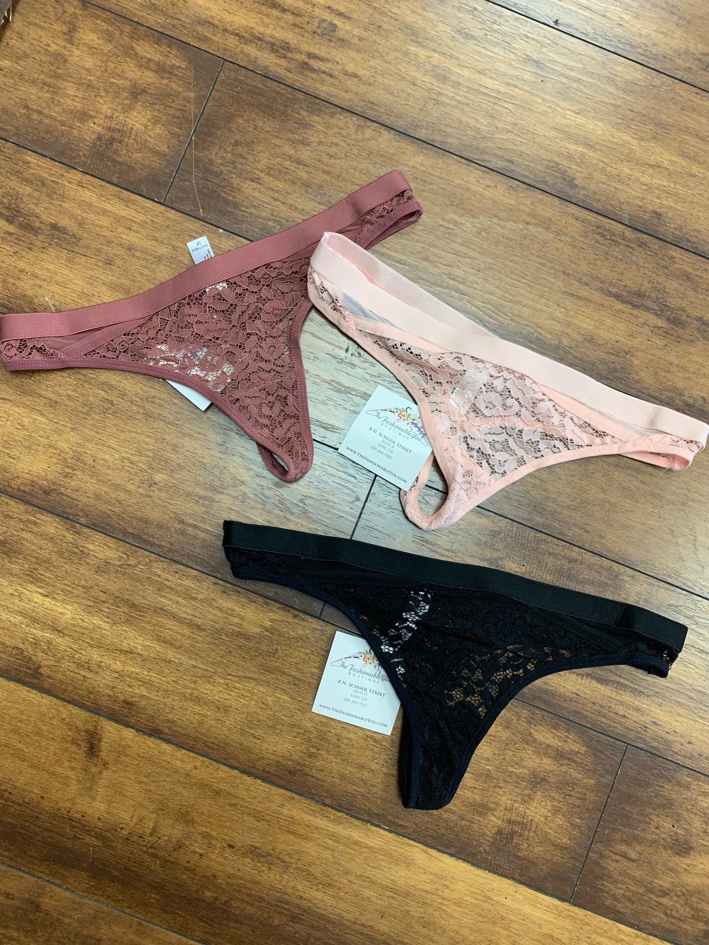 Lace with Edge Thong