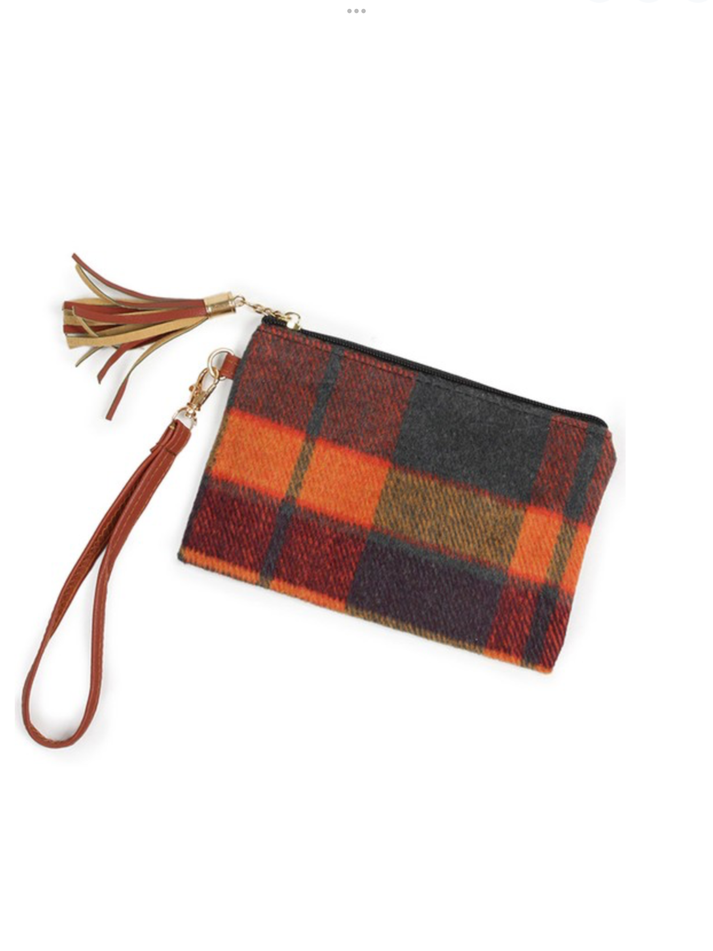 Plaid Pouch Bag