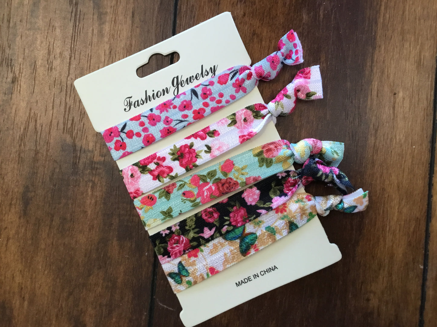 Floral Hair Tie Set