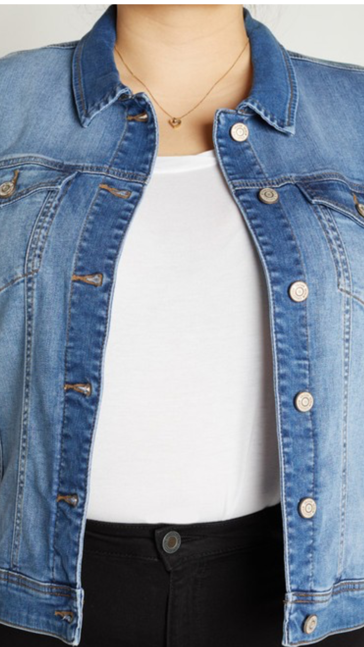 Plus size Denim Vest