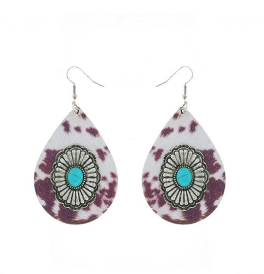 Brown Buckaroo Earrings