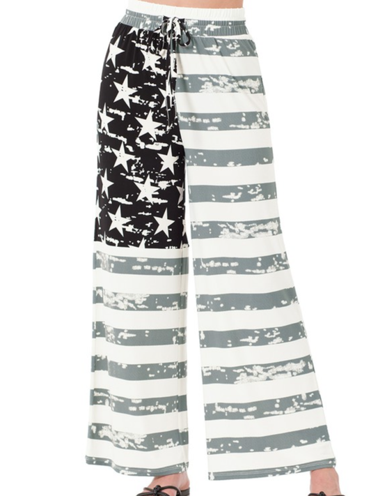 Flag Wide Leg Pants