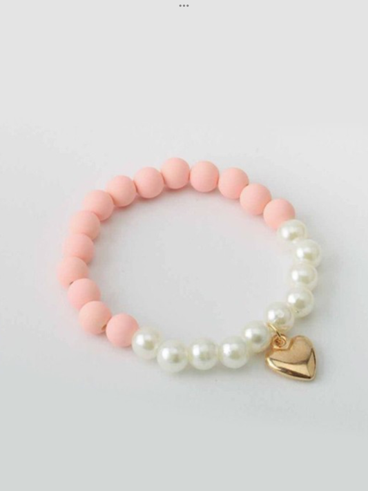 Charm Pearl Bead Bracelet