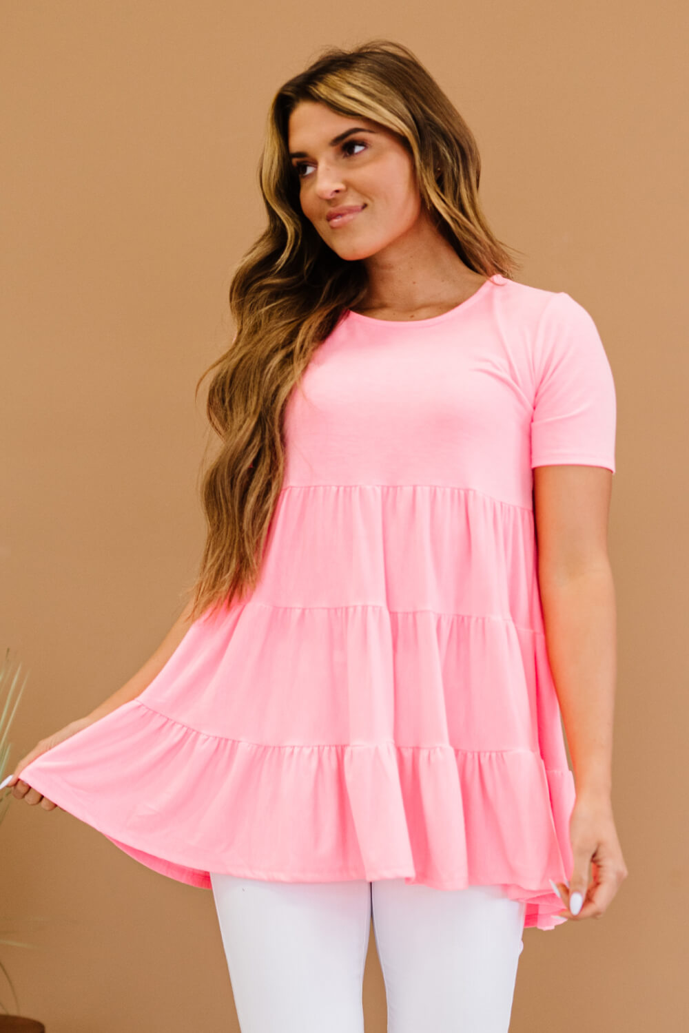 Tiered and True Run Tiered Babydoll Tunic * Online