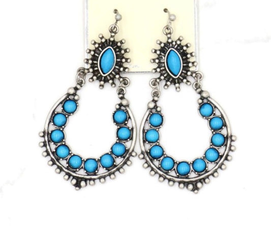 Turquoise Bead Earrings