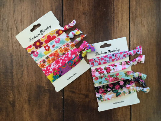Floral Hair Tie Set