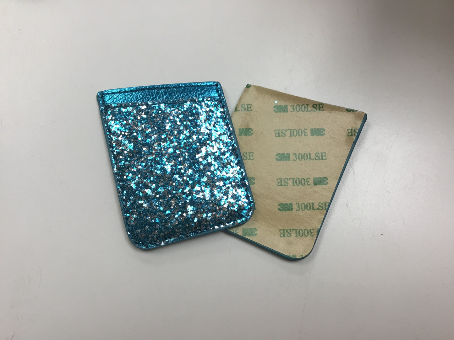 Blue Glitter Card/Money Phone Holder