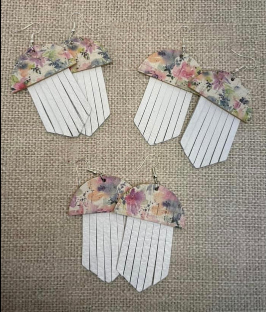 Floral & Fringe earrings