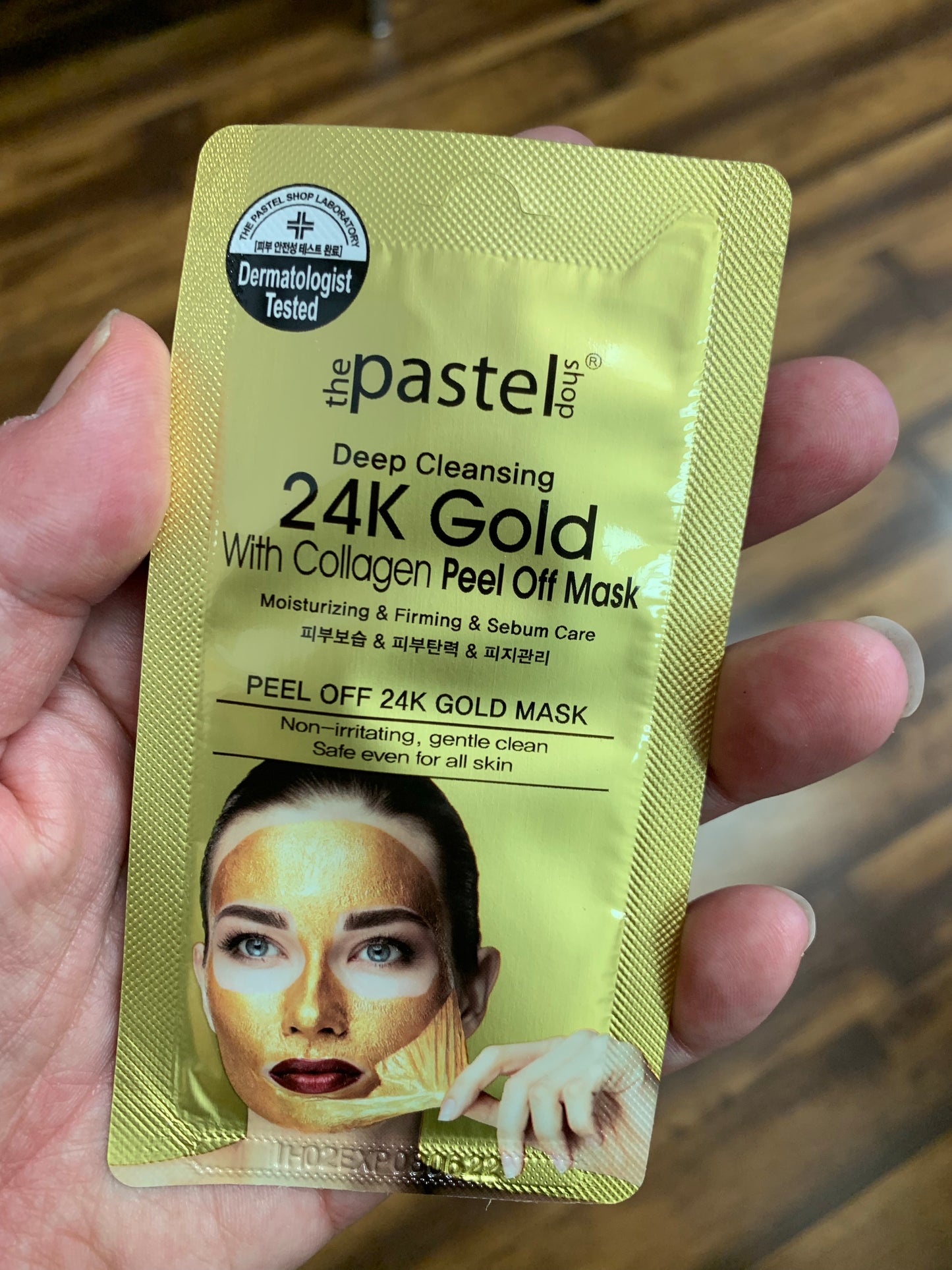 Gold peel mask
