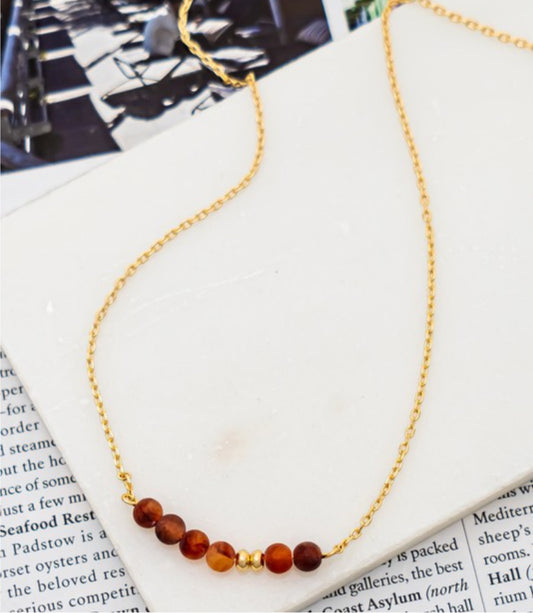 Rusty Bead Necklace