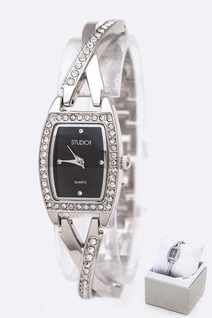 Crystal Bezel Watch